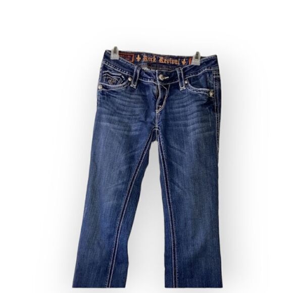 Rock Revival Debbie Bootcut Jeans Blue Size 28 - Picture 1 of 12
